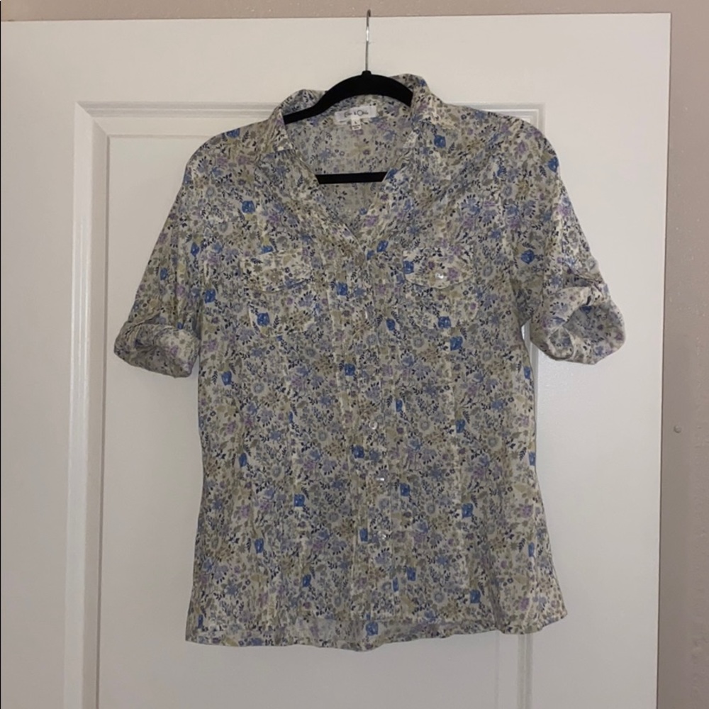 Floral button up shirt